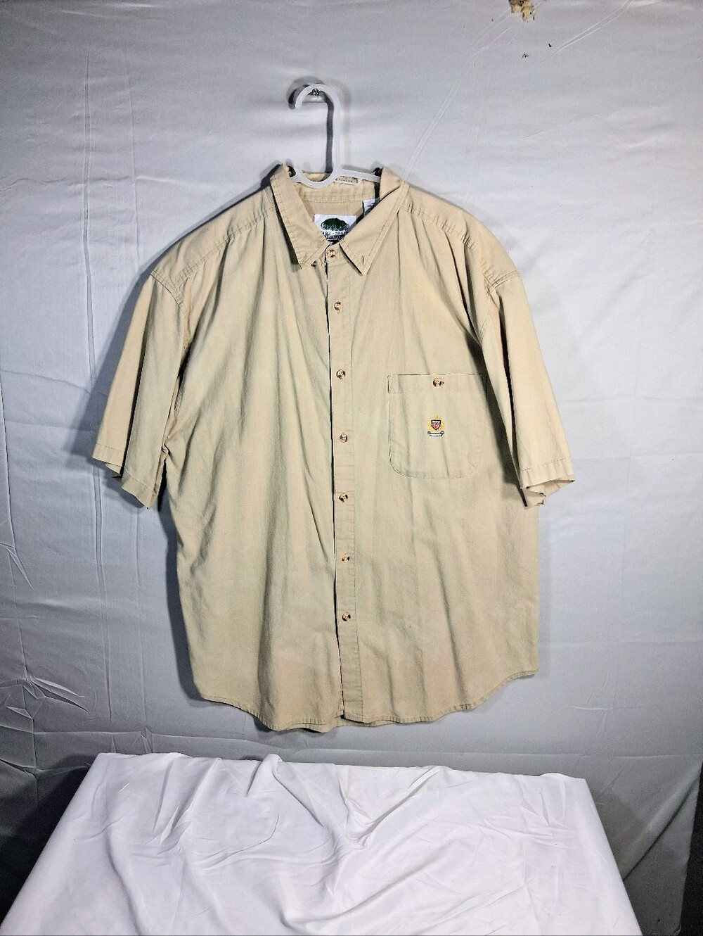 Men's Large Vintage Oak Trail Sportswear Short Sleeve Buttondown Shirt